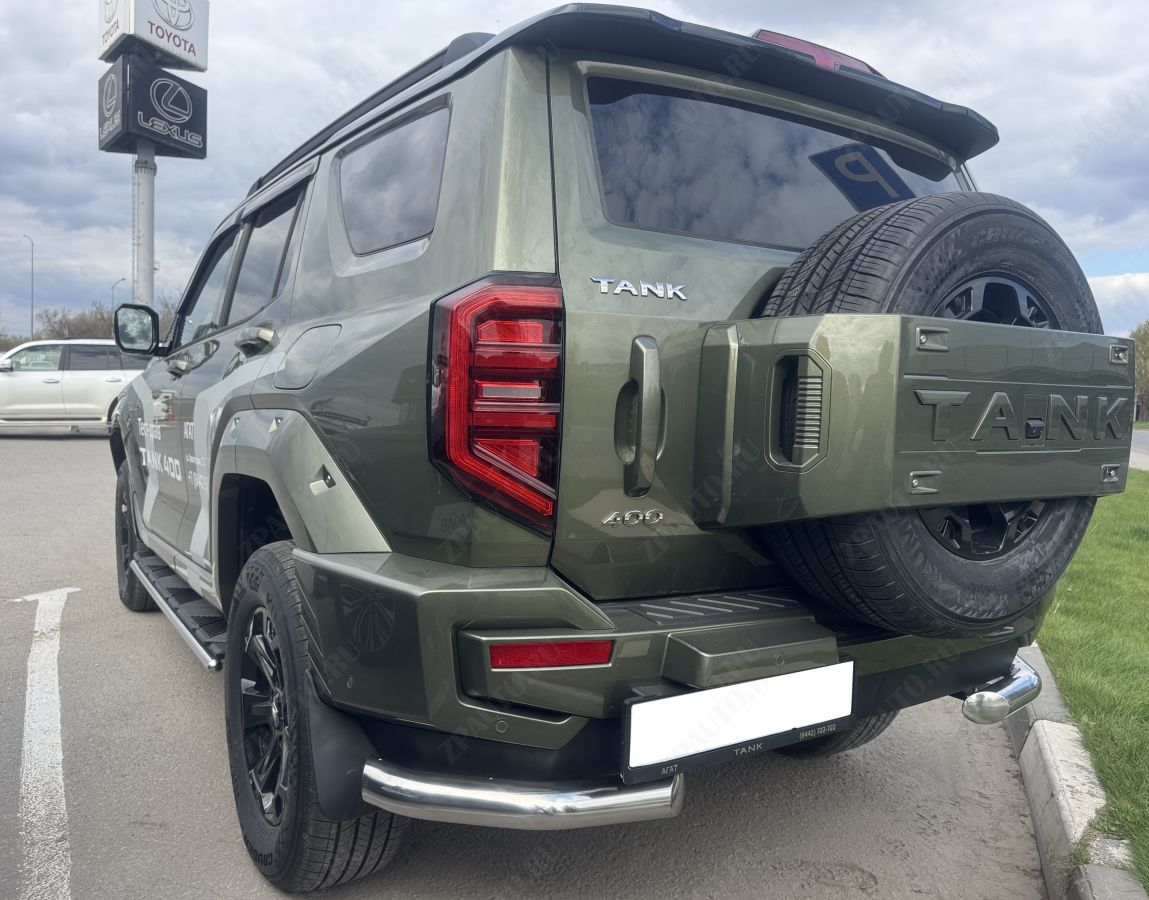 Защита заднего бампера угловая для автомобиля Tank 400   2023 арт. TANK400.23.17