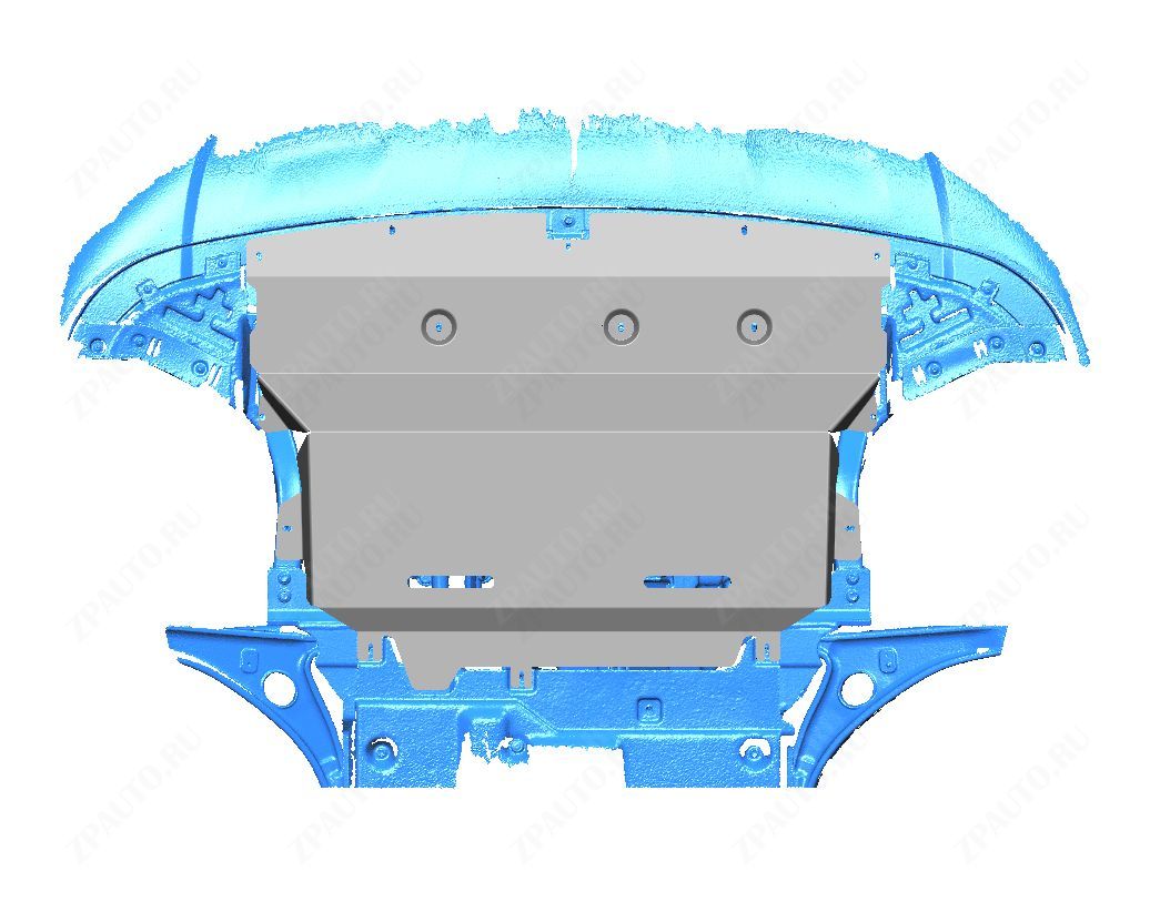56.01ABC ЗАЩИТА КАРТЕРА ДВИГАТЕЛЯ И КПП HONGQI HS5 (2018-) (АЛЮМИНИЙ 4 ММ)