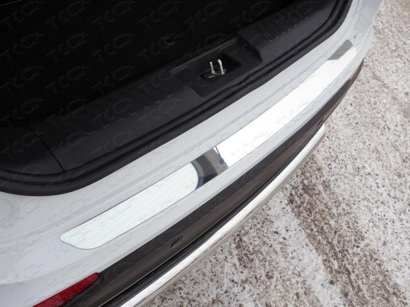 Накладка на задний бампер (лист зеркальный) для автомобиля Chery Tiggo 5 2014- TCC Тюнинг арт. CHERTIG514-20