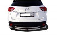 Защита заднего бампера двойная d60/42 для Mazda CX-5 2011, MCX5.13.20, Россия