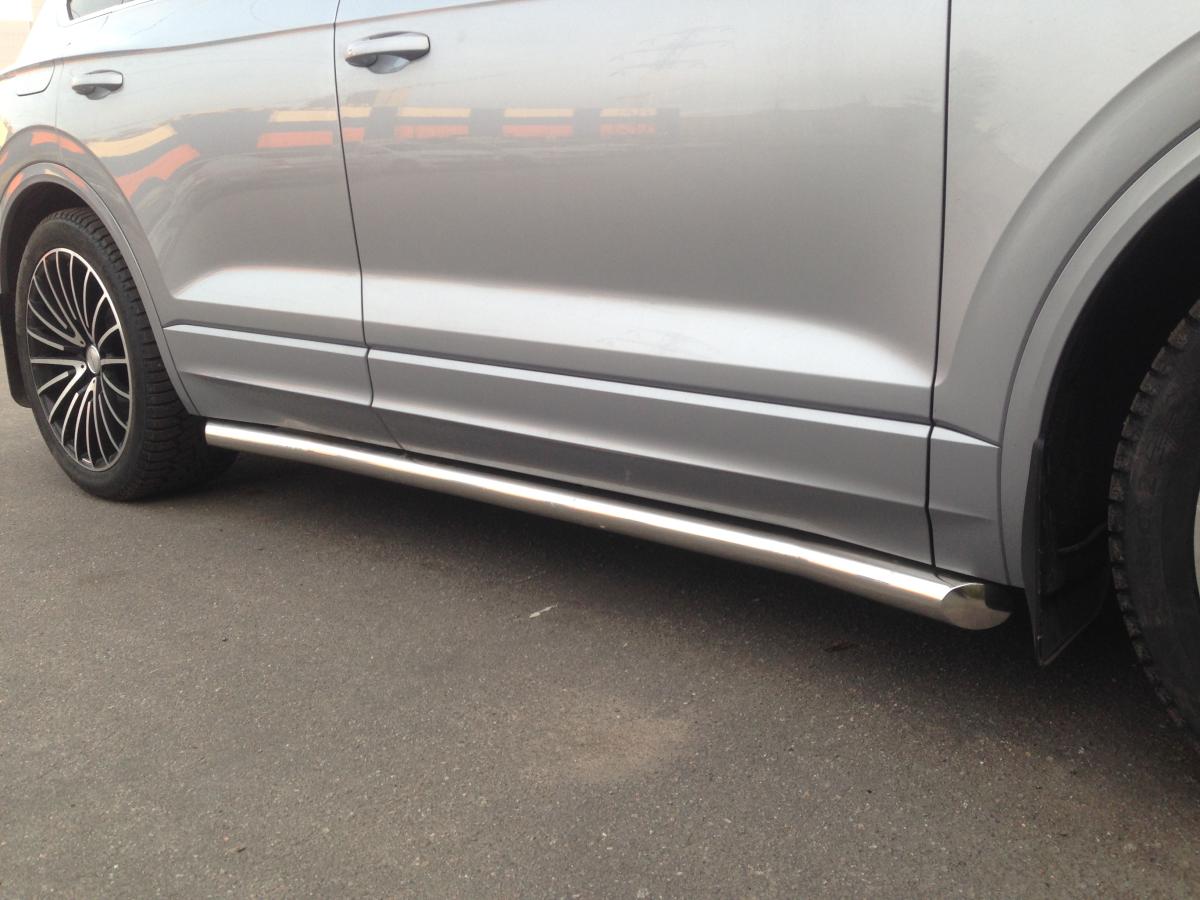 Пороги труба d57 (вариант 1) VWTT-0030641 для автомобиля VOLKSWAGEN TOUAREG 2018-, Slitkoff