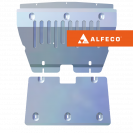 Защита  радиатора и картера (2 части) BMW 1series E81/E87 2004-2011 V-1,6; 1,8; 2,0 , ALFeco, алюминий 4мм, арт. ALF3414al