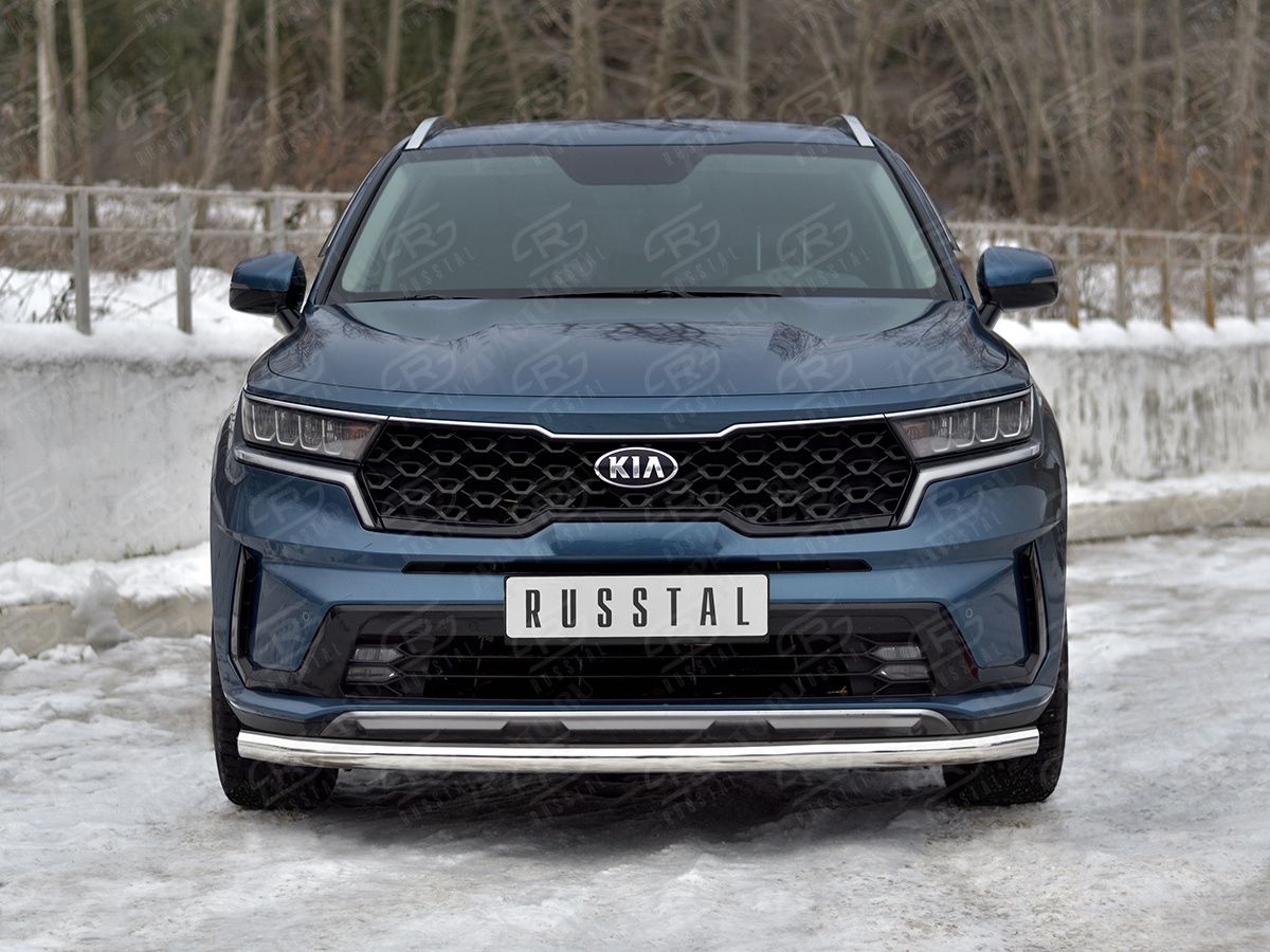KIA SORENTO 2020- Защита переднего бампера d57 секции KSORZ-004014