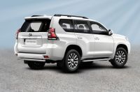 Защита заднего бампера d57 короткая Toyota Land Cruiser Prado J150 (2017-2020) , Slitkoff, арт. TOP17-013