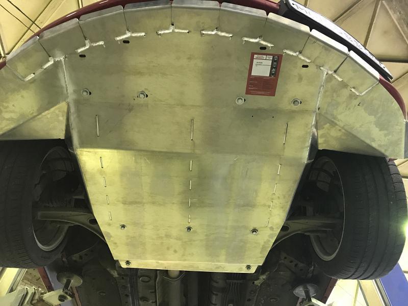 Алюминиевая защита картера и КПП на Mitsubishi Lancer Evolution VIII спорт, алюминий 5 мм, Sheriff (Шериф) 14.1121