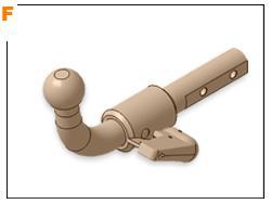 ТСУ для MERCEDES CLK C208 Coupe/Cabrio 1997-2002/MERCEDES C-Class W202 Sedan 1993-2000/MERCEDES C-Class S202 Estate 1993-2000, тип шара: F, Aragon, арт. E4112AS