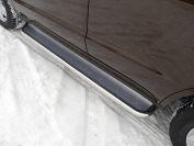 Пороги с площадкой (нерж. лист) 42,4 мм для автомобиля Geely Emgrand X7 2013-, TCC Тюнинг GEELEMGX715-10