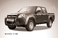 Кенгурятник d57 низкий мини черный Mazda BT-50 (2006-2011) , Slitkoff, арт. MZB006B