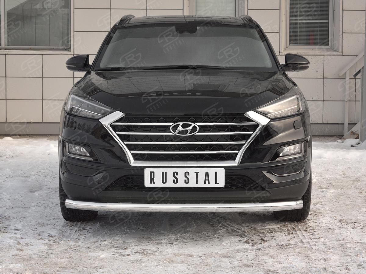 Защита переднего бампера d57 секции HTZ-003097 для автомобиля HYUNDAI TUCSON 2018-, Slitkoff
