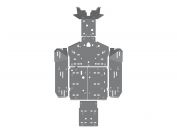 Защита днища для CAN-AM Commander 2015-2021, алюминий 4 мм, STORM, арт. 3139