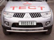 Защита переднего бампера d76 для Mitsubishi Pajero Sport 2010, Slitkoff PSZ-000920
