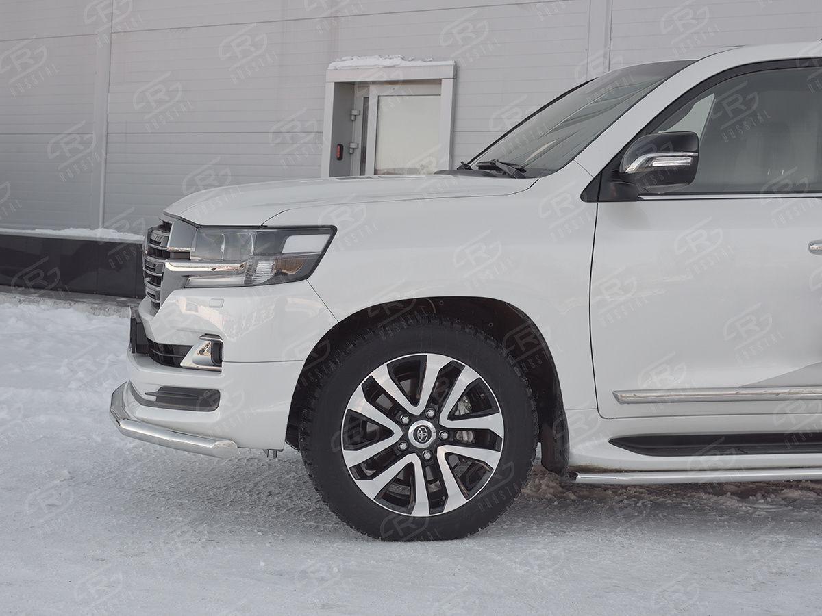 Защита переднего бампера d57 на Toyota Land Cruiser 200 2017 Excalibur, Slitkoff TLCZ-002901