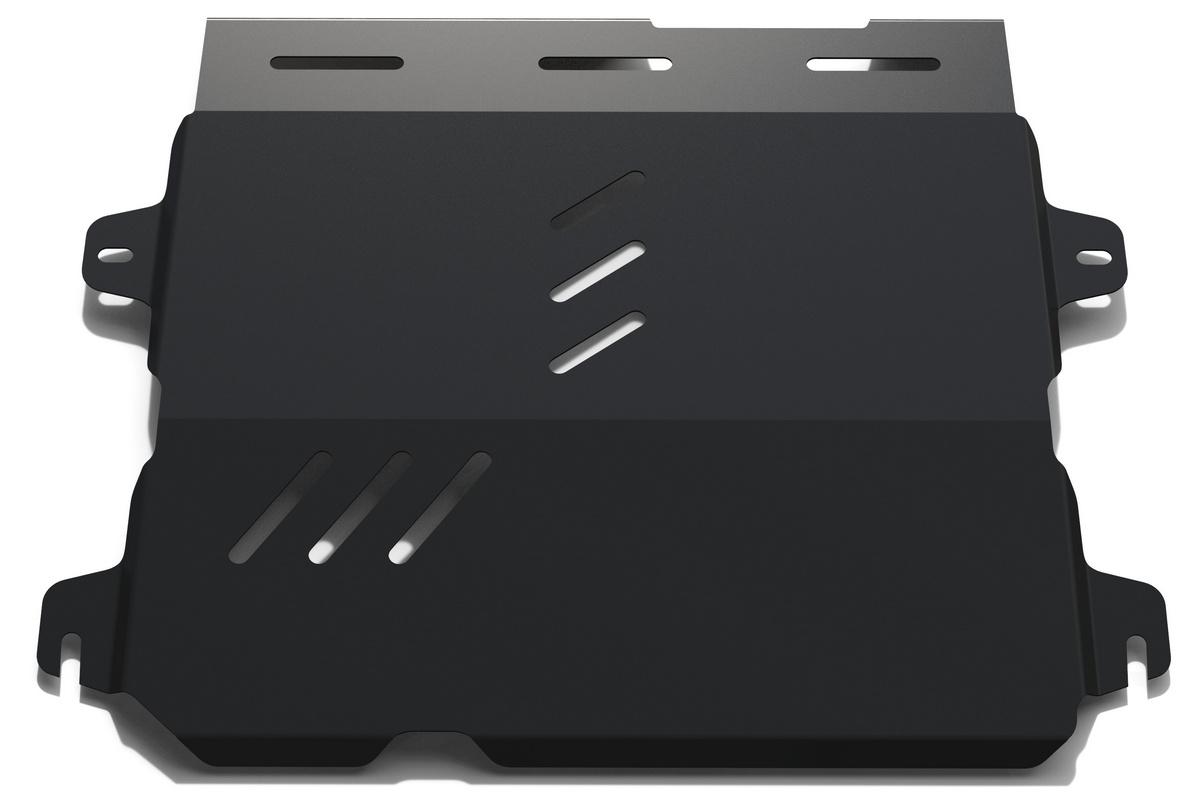 Защита картера и КПП АвтоБроня для Cadillac SRX II (V - 3.0) 2009-2016, сталь 1.8 мм, с крепежом, 111.00805.1