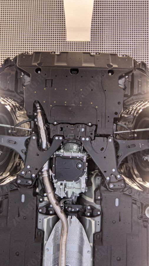 Защита картера для SUBARU Forester  2018 -, V-2,0 СVT; 2,5 CVT 4WD, Sheriff, алюминий 3 мм, арт. 22.3978