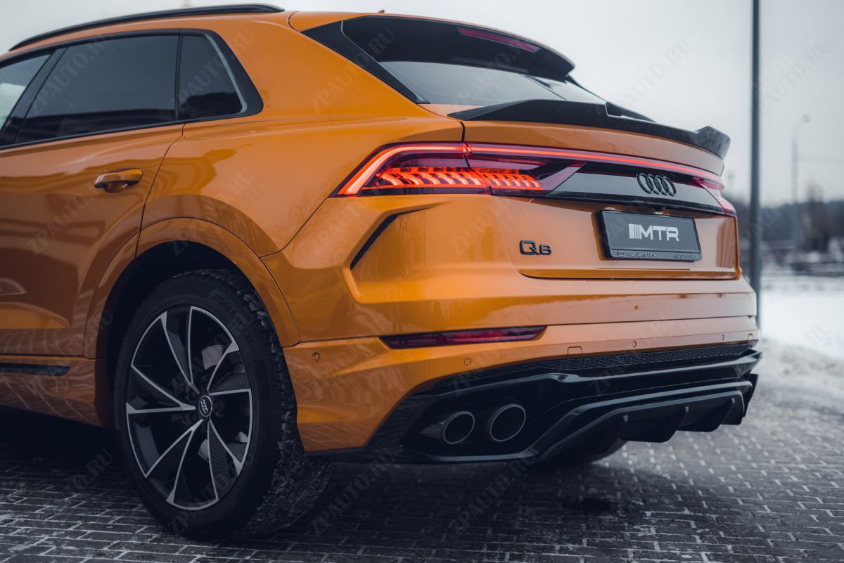 Облицовка заднего бампера в сборе Audi Q8, дизель 2018-2023, MTR, арт. MTR-4M80-190483
