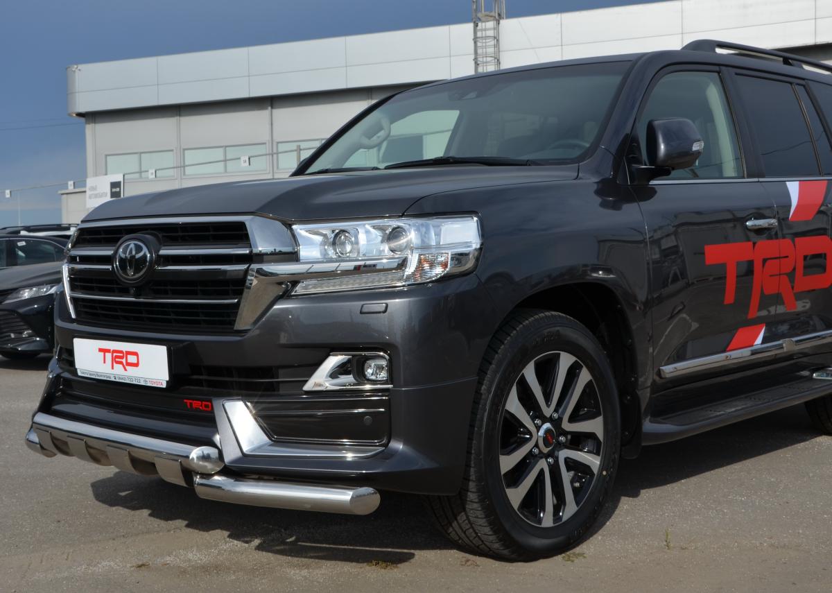Защита переднего бампера (G) для автомобиля Toyota Land Cruiser 200 TRD 2019 арт. ТLСTRD200.19.05, Россия 