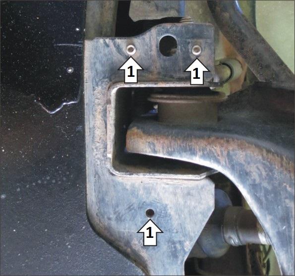 Защита датчика (Сайлент-блоки), 4 мм, Сталь для Renault Duster 2015- арт. 151701