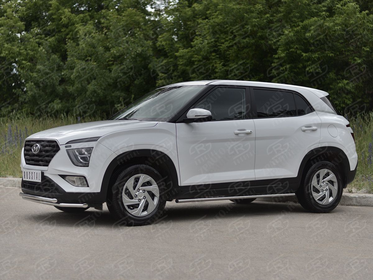 HYUNDAI CRETA 2021- Защита переднего бампера d42 секции-d42 дуга HCRZ-003816