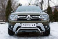 Защита переднего бампера d57 волна на Renault Duster 2015, Slitkoff RDZ-002176