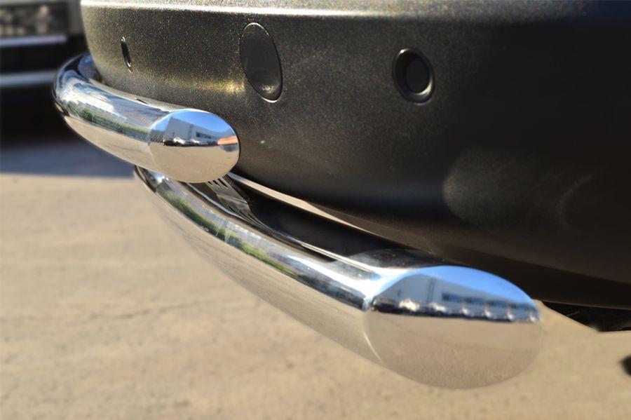 Защита заднего бампера d57/42 дуги для KIA Sportage 2010-2015, Slitkoff KSGZ-001679