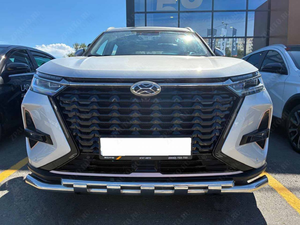 Защита переднего бампера двойная с перемычками для автомобиля XCITE X-Cross 8 2025 арт. XCX-CR.8.25.75