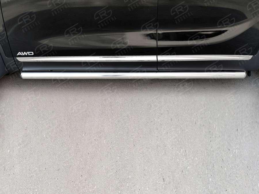 Пороги труба d57 вариант 3 KIA Sorento Prime CRDI 2015, Slitkoff KSPT-0022113