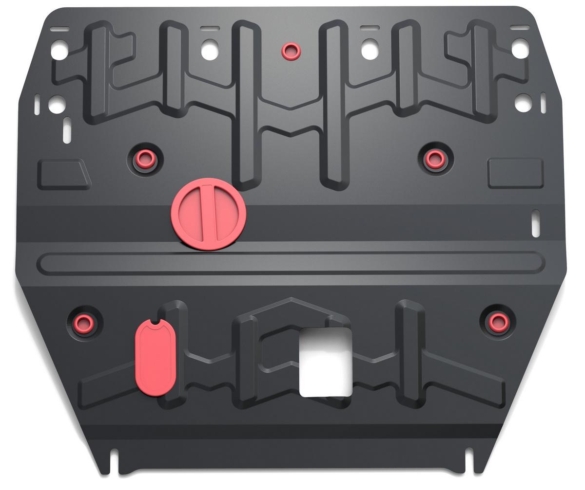 Защита картера и КПП АвтоБроня для Hyundai i40 (V - 2.0) 2011-2019, штампованная, сталь 1.8 мм, с крепежом, 111.02342.1