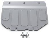 Защита картера и КПП Rival для Mazda 3 BP АКПП 2019-2020, штампованная, алюминий 3 мм, с крепежом, 333.3827.1