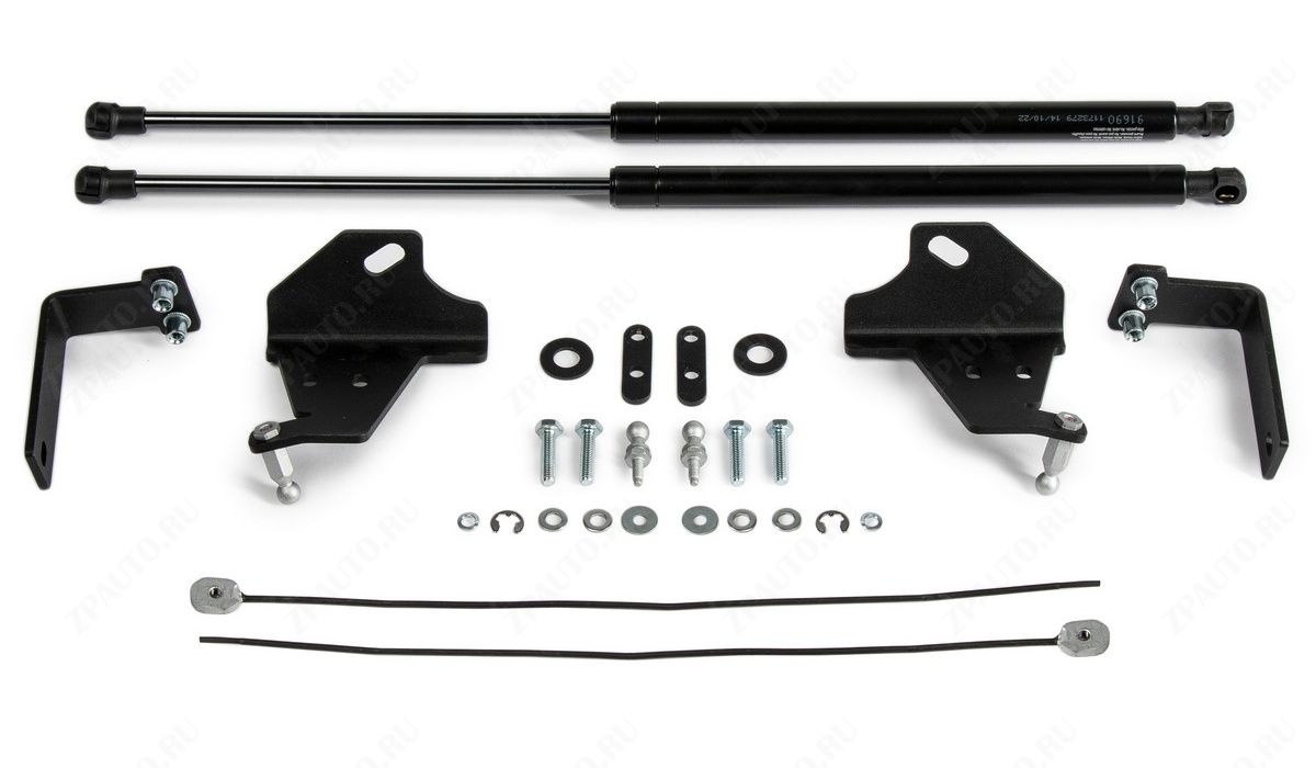 Амортизаторы капота АвтоУПОР (2 шт.) Nissan Qashqai российской сборки (2014-2019; 2019-), Rival, арт. UNIQAS022