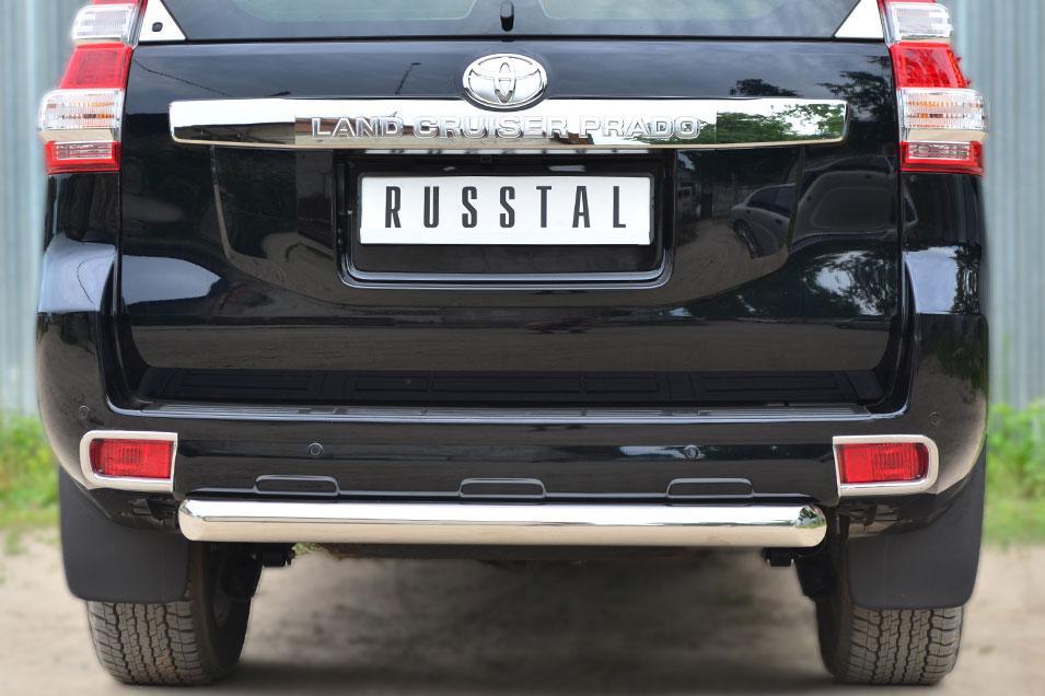 Защита заднего бампера d76 для Toyota LC Prado 150 2014, Slitkoff LCPZ-001718