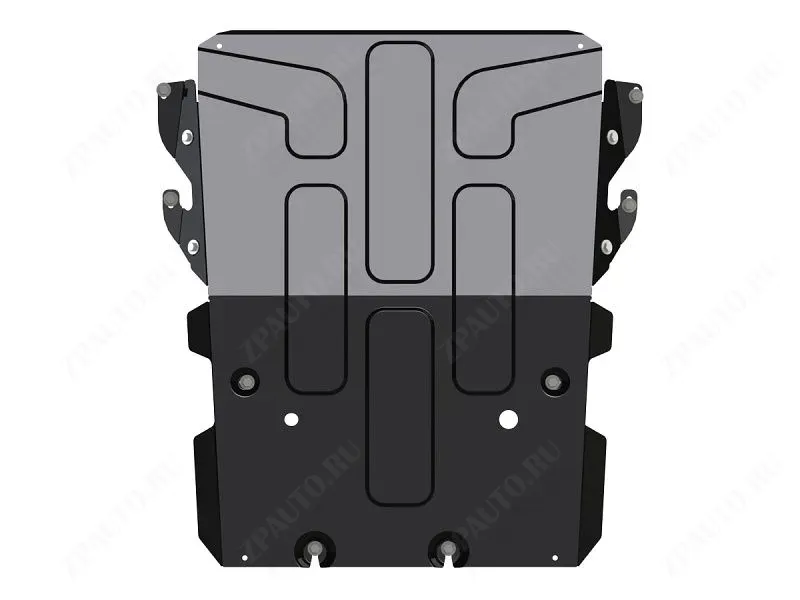 Защита картера для SSANG  YONG Rexton/Rexton Sport/Musso  2018 -, V-2,2D; 2,0 MT, AT AWD; RWD  , Sheriff, сталь 2,0 мм, арт. 29.3914