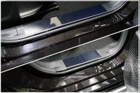 Накладки на пластиковые пороги (лист зеркальный) 4шт для автомобиля HAVAL Jolion (1,5 л., 2WD) 2021- TCC Тюнинг арт. HAVJOL21-12