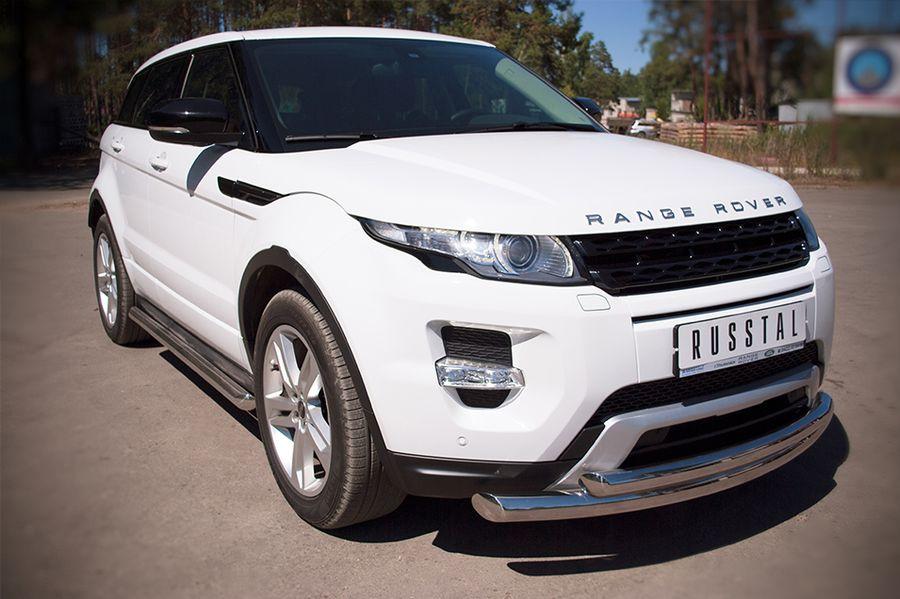 Защита переднего бампера d76/57 для Land Rover Evoque Dynamic 2011, Slitkoff REDZ-000657