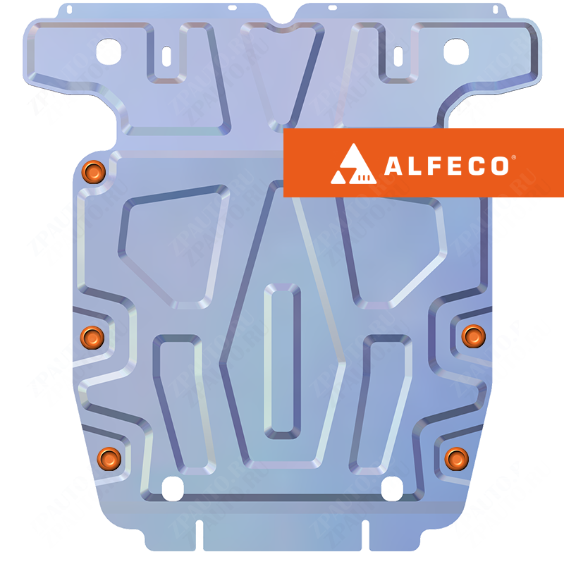 Защита  картера Volkswagen Touareg (GP) 2002-2010 V-all , ALFeco, алюминий 4мм, арт. ALF5001al-1