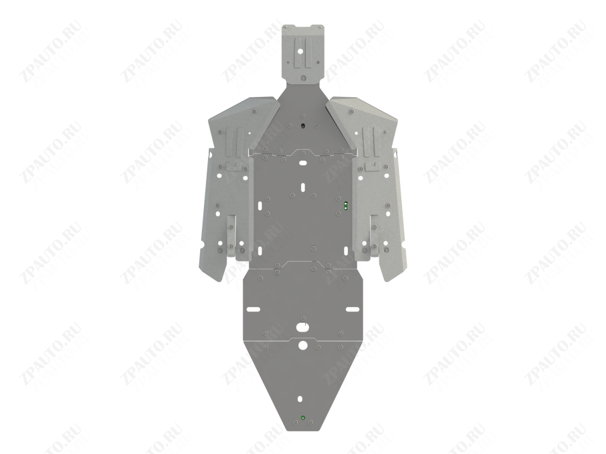 Защита днища HDPE для POLARIS RZR PRO XP 2019 -, ПНД 10 мм, STORM, арт. 4889