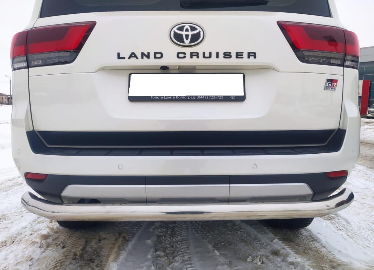 Защита заднего бампера для автомобиля Toyota Land Cruiser 300 GR Sport 2021 арт. TLCGRS300.21.13