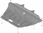 Защита АвтоСтандарт (Двигатель, Коробка переключения передач), 1.5 мм,  Lada Iskra Cross  2025- арт. 52101