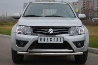 Защита переднего бампера d57/42 для Suzuki Grand Vitara 3d 2012, Slitkoff SV3Z-001103