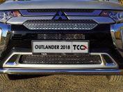 Решетка радиатора верхняя (лист) для автомобиля Mitsubishi Outlander 2018-, TCC Тюнинг MITOUT18-14