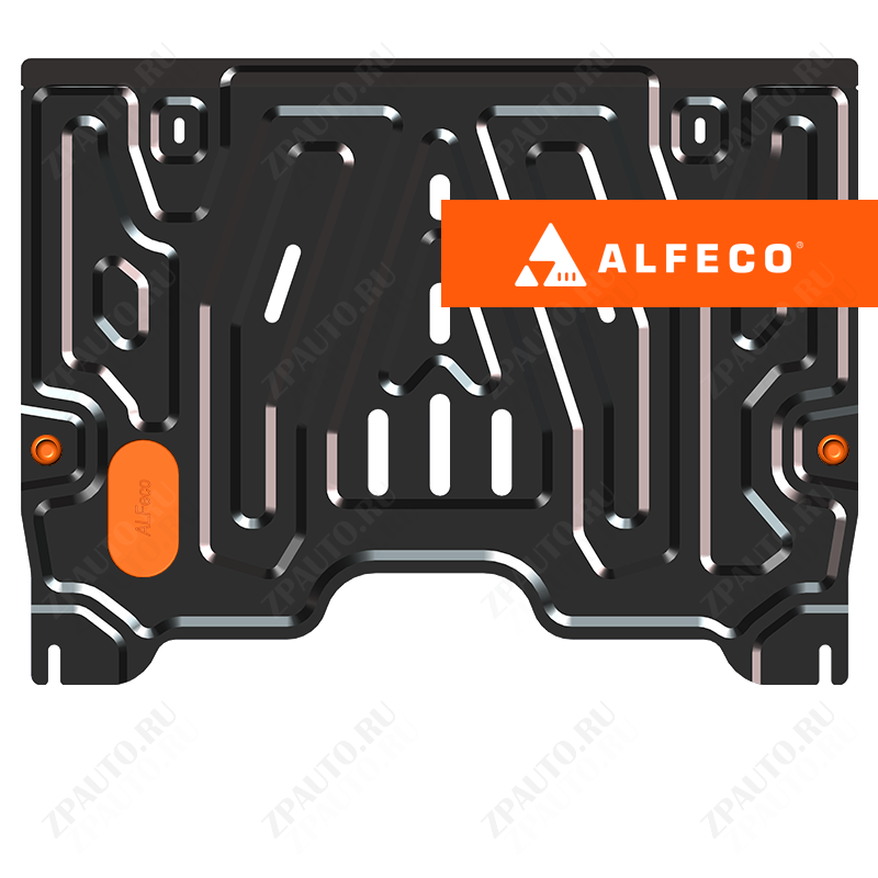 Защита  картера и КПП (1,5 мм) Nissan Pathfinder R52 2014-2017 V-3,5 , ALFeco, сталь 1.5мм, арт. ALF15450st-1