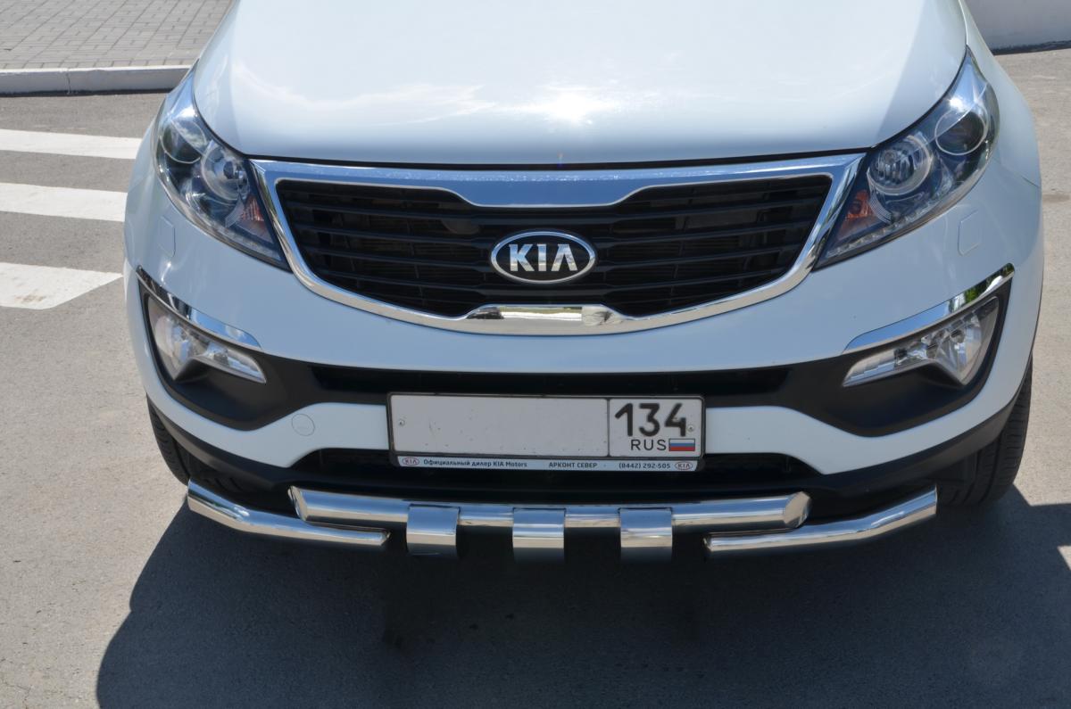 Защита переднего бампера G для автомобиля KIA Sportage 2010, Россия KSP.10.05