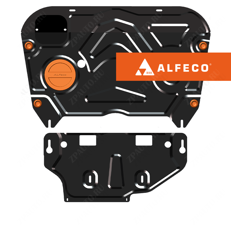 Lexus RX 350 2022- V-2,4 защита картера и АКПП (2части)   рынок Европы, ALFeco, сталь, 1.5 мм, арт. ALF24116st-3