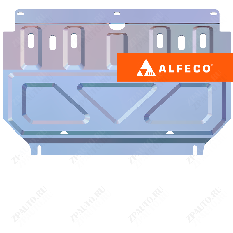 Защита  радиатора Mitsubishi L200 2006-2015 V-all , ALFeco, алюминий 4мм, арт. ALF14081al