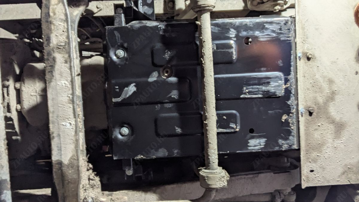 Защита радиатора для Kamaz - Cummins  2021 -, V-MT RWD, Sheriff, сталь 2,5 мм, арт. 27.5190