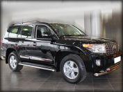 Обвод штатных порогов под порог d-43 для автомобиля Toyota Land Cruiser 200 2012-2013г.в., Технотек, арт. LCN2012_7.1