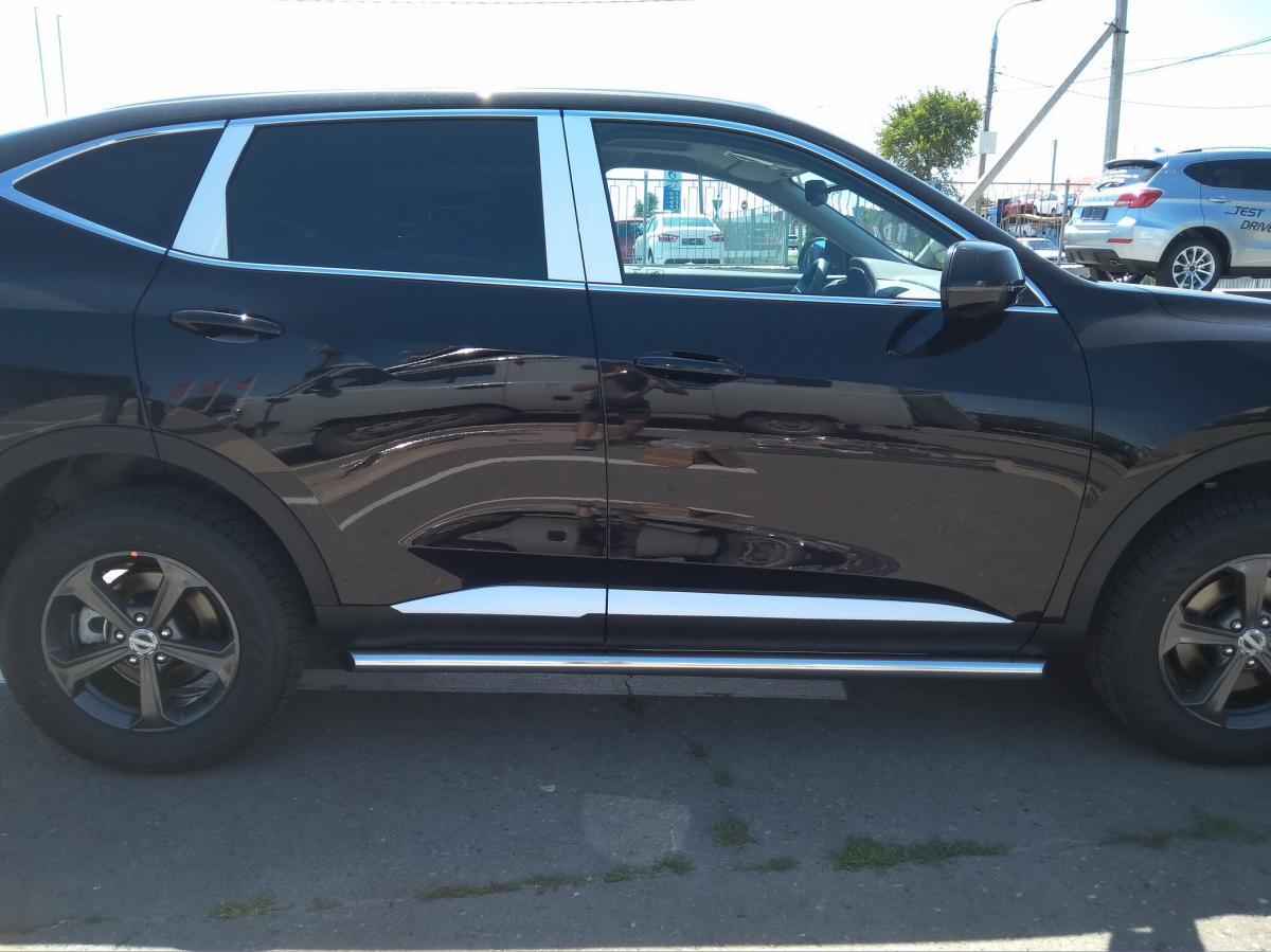 Защита  штатного порога  для автомобиля Haval F 7 2019. GWF7.19.32, Россия