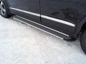 Пороги алюминиевые "Slim Line Silver" 1720 мм для автомобиля Great Wall Haval H6 2015-, TCC Тюнинг HAVH615-20S