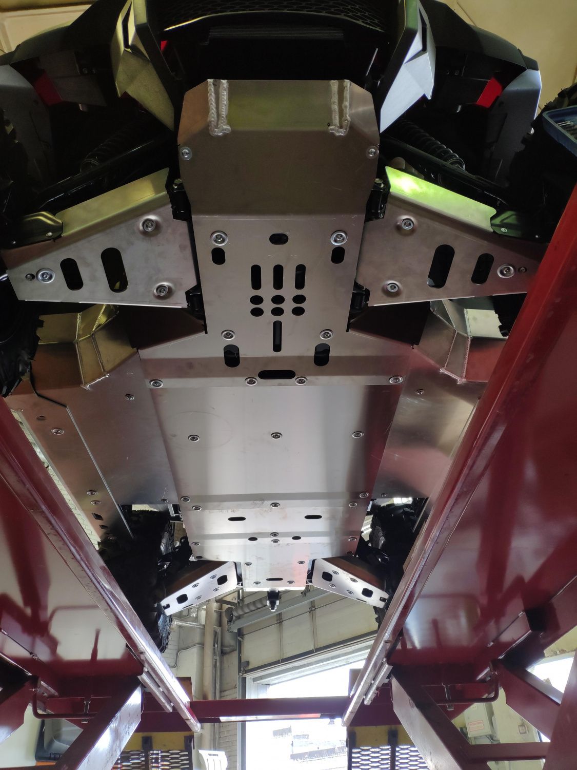 Защита днища для HONDA Pioneer 1000-5 2019-, алюминий 4 мм, STORM, арт. 4338