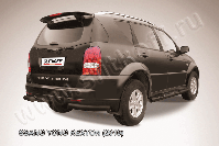 Уголки d76 черные SsangYong Rexton (2006-2012) , Slitkoff, арт. SSR012B