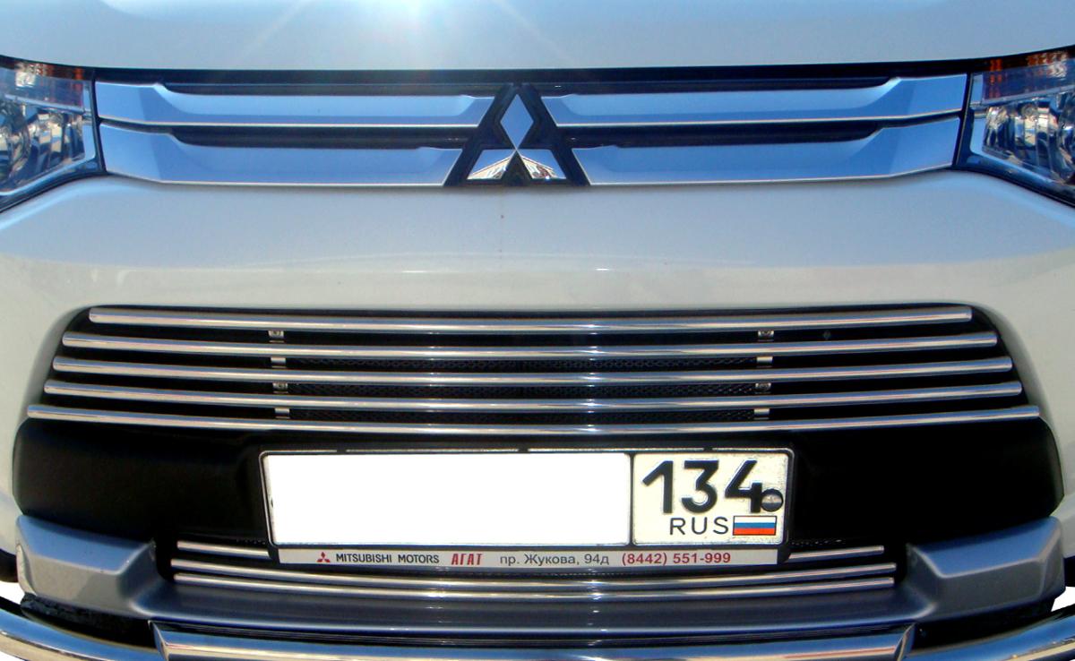 Решетка передняя d16 для Mitsubishi Outlander 2014, MSO.14.60, Россия